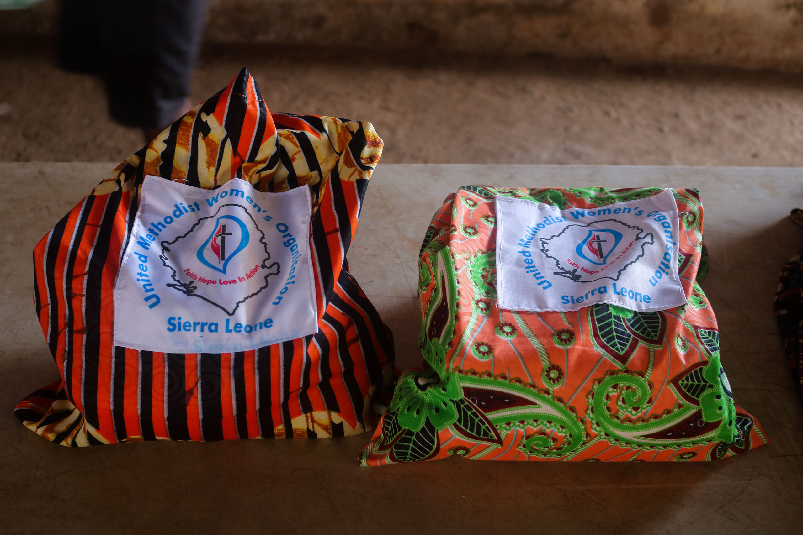 Covid aid parcels from the United Methodist Women Sierra Leone country team
