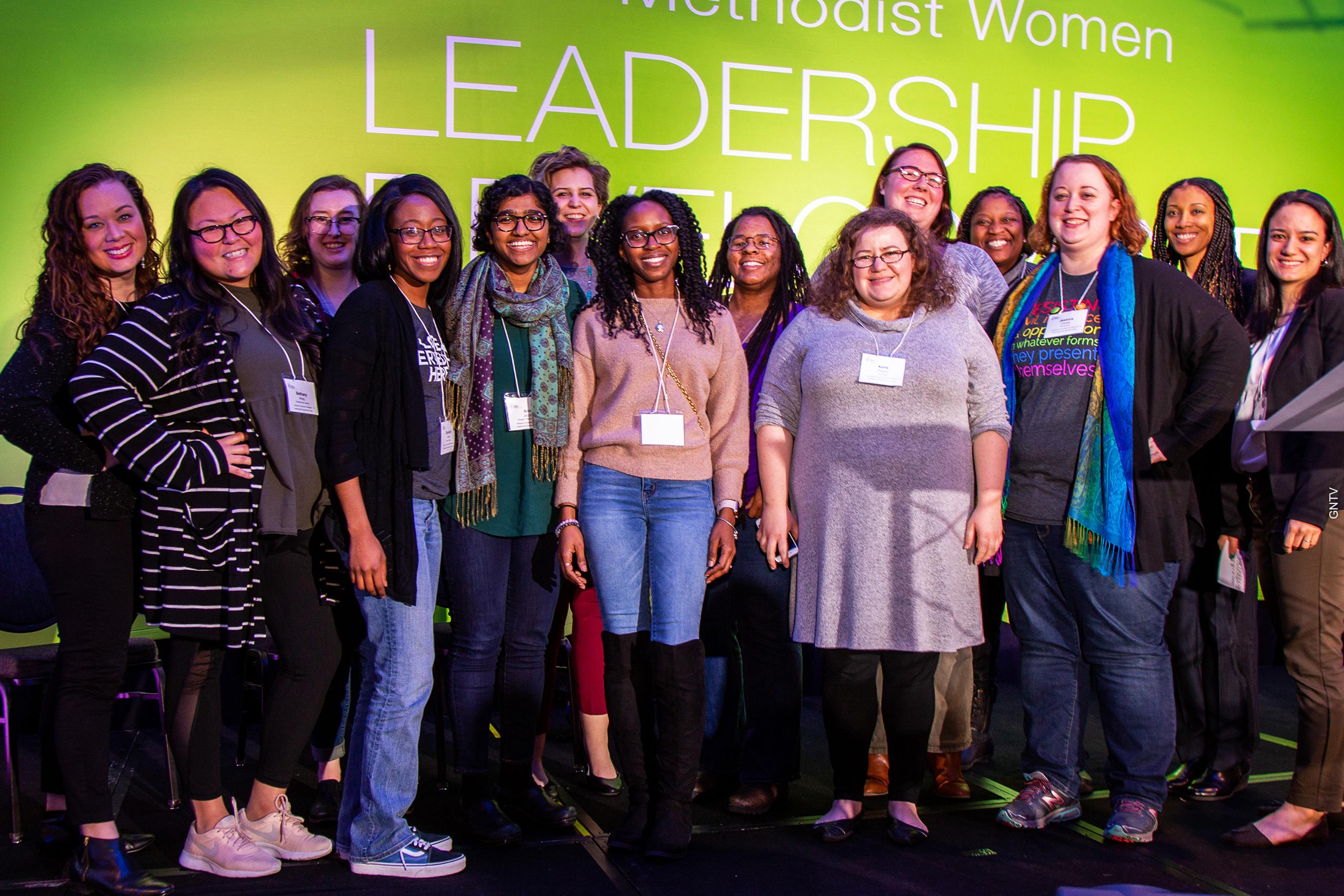 Young Women on stage at Leadership Development Days 2020