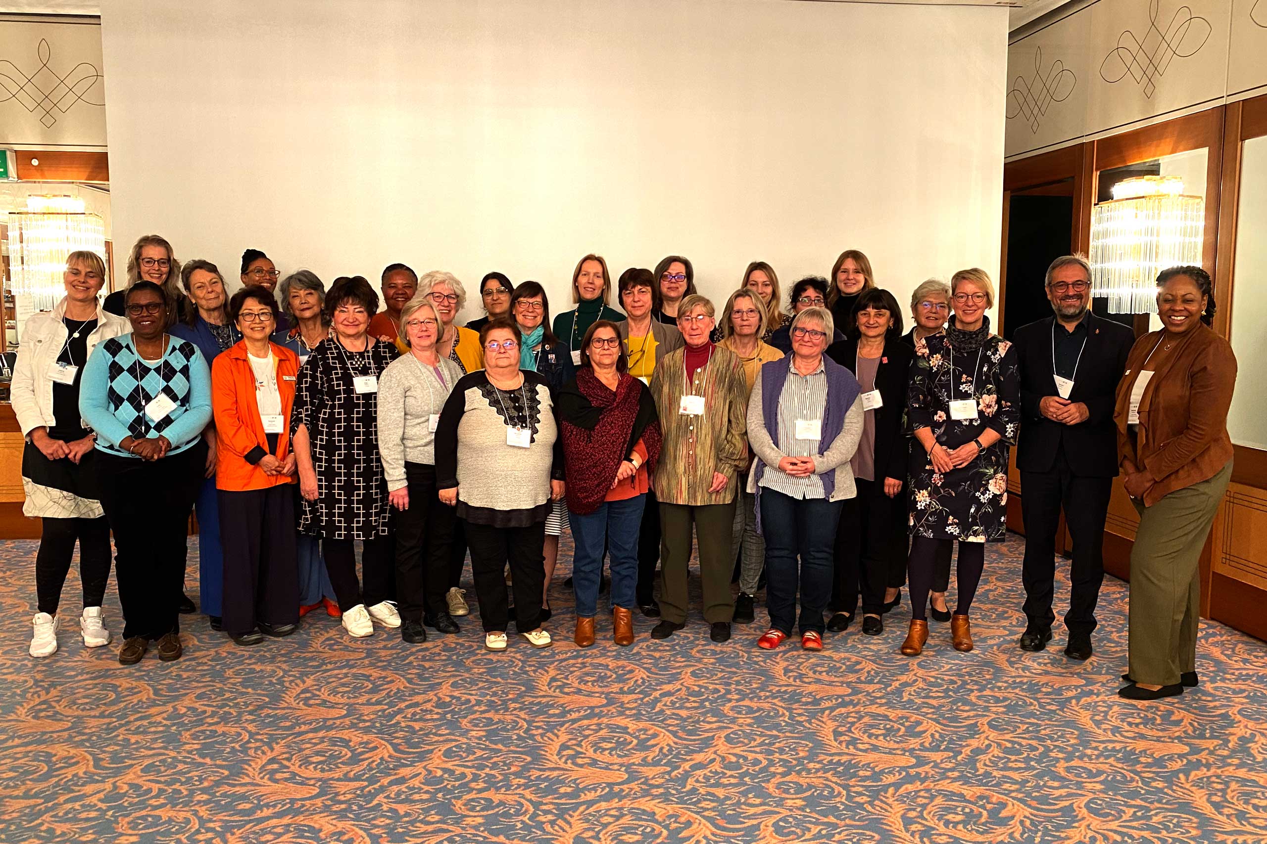 A group photo of women leaders